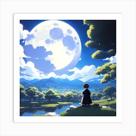 Full Moon Art Print