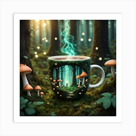 Coffee In The Forest 10 Art Print