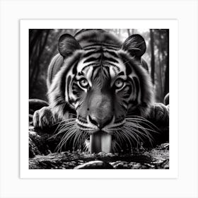 Tiger In The Forest 1 Art Print