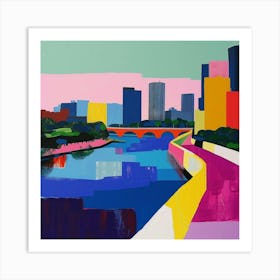 Abstract Park Collection Odaiba Seaside Park Tokyo 2 Art Print