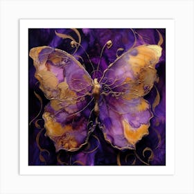 Purple Butterfly 8 Art Print