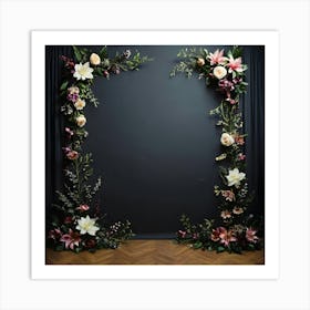 Floral Backdrop Art Print