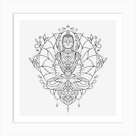 Meditation Mandala 03 Art Print