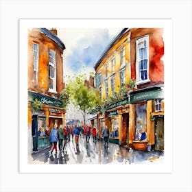 London Street Scene 6 Art Print