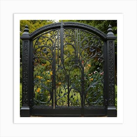 Wrought Iron Gate 10 Art Print