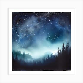 Night Sky Canvas Print Art Print