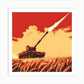 Russian Tanks Art Print