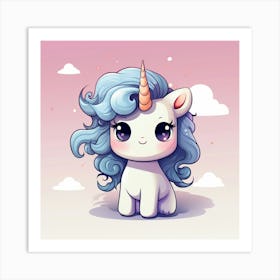 Cute Unicorn 304 Art Print