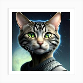 Cat In Space Art Print