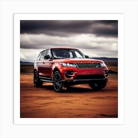 Range Rover Car Automobile Vehicle Automotive British Brand Logo Iconic Quality Reliable (3) Art Print