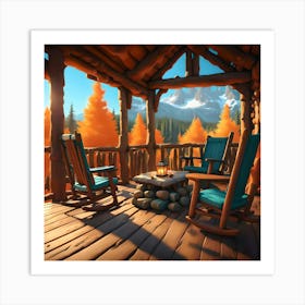 Cabin In The Woods #1 Art Print