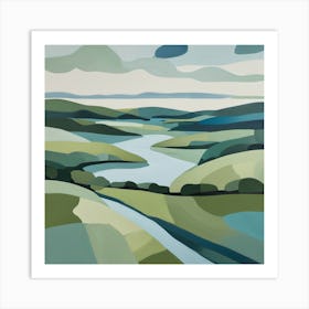 Landscape Painting 2 Art Print