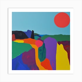 Abstract Travel Collection Guinea 3 Art Print