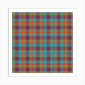 Plaid Fabric 152 Art Print