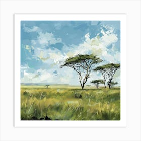 A Serengeti National Park In Tanzania Art Print