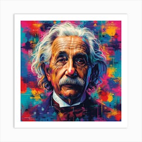 Albert Einstein 7 Art Print