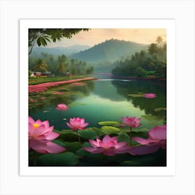 Kerala Landscape 1 Art Print