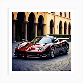 Pagani Car Automobile Vehicle Automotive Italian Brand Logo Iconic Luxury Performance Sty (2) Art Print