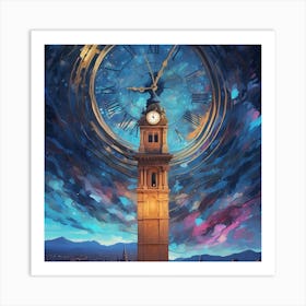 Clock Tower Art Print