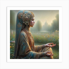 Buddhist Woman Art Print