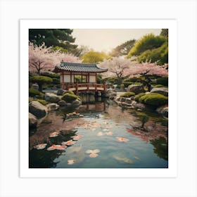 Asian Garden 1 Art Print