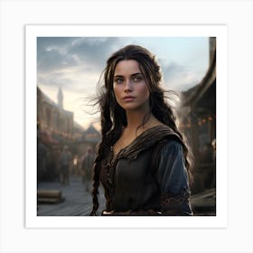 Gorgeous Medieval-era Girl Art Print