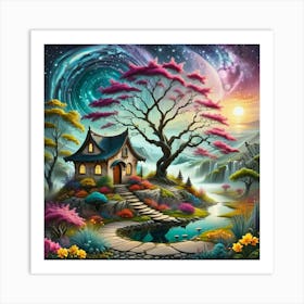 House In The Sky Art Print