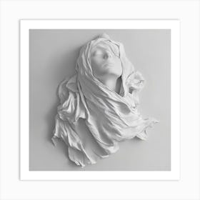 Woman With A Scarf Art Print