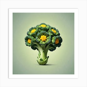 Florets Of Broccoli 31 Art Print