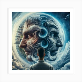 Man In The Sky Art Print