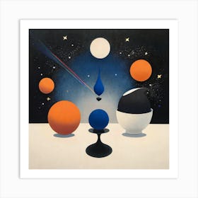 'Cosmic Spheres' Art Print