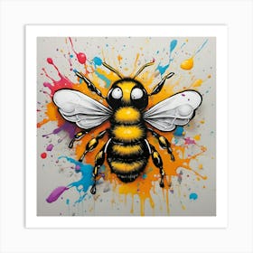 Bee Painting Art Print