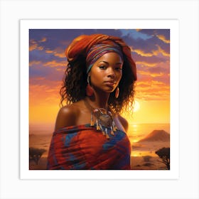 African Woman 34 Art Print