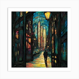 Stained Glass Art Art Print