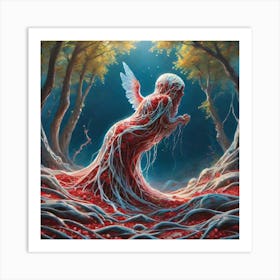 Angel Of The Forest 1 Art Print