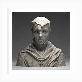 Bust Of A Man 4 Art Print