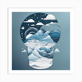 Light Bulb Art Print