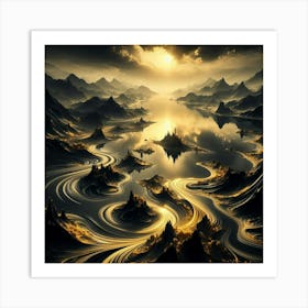 Abstract Landscape - Abstract Stock Videos & Royalty-Free Footage Art Print