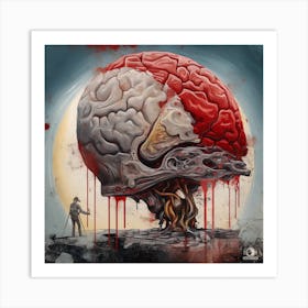 Bloody Brain Art Print