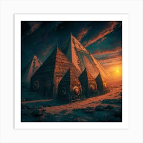 Egyptian Pyramids 5 Art Print