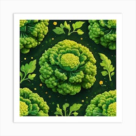 Cauliflower Background Art Print