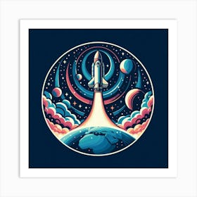 Space Shuttle Art Print