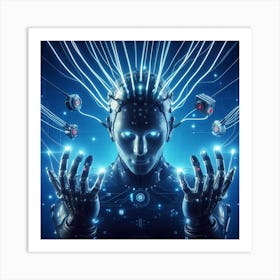 Futuristic Humanoid Art Print