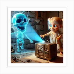 Skeleton In The Room 1 Art Print