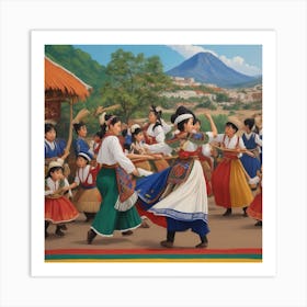 Ecuadorian Dance Art Print