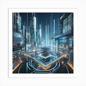 Futuristic City Art Print