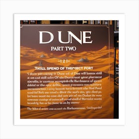 Dune Part Two Art Print