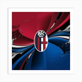 Bologna FC 1909 Logo Wall Art Art Print