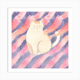 Watercolor Cat 2 Art Print