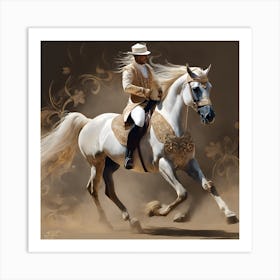 Horse Rider Art Print